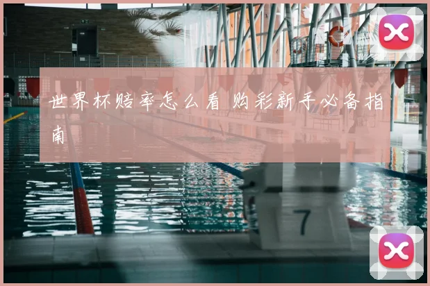 世界杯赔率怎么看 购彩新手必备指南